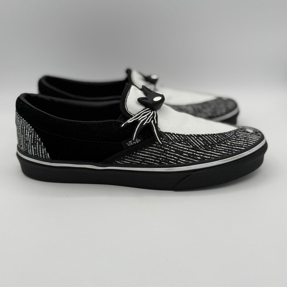 Vans Classic Slip-On () Jack/Nightmare Black White Men's Shoes 9.5 Women